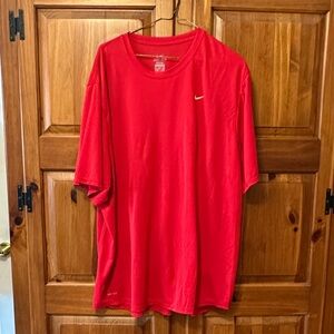 Nike Drifit Men's Vibrant Red Short Sleeve Tee XXL